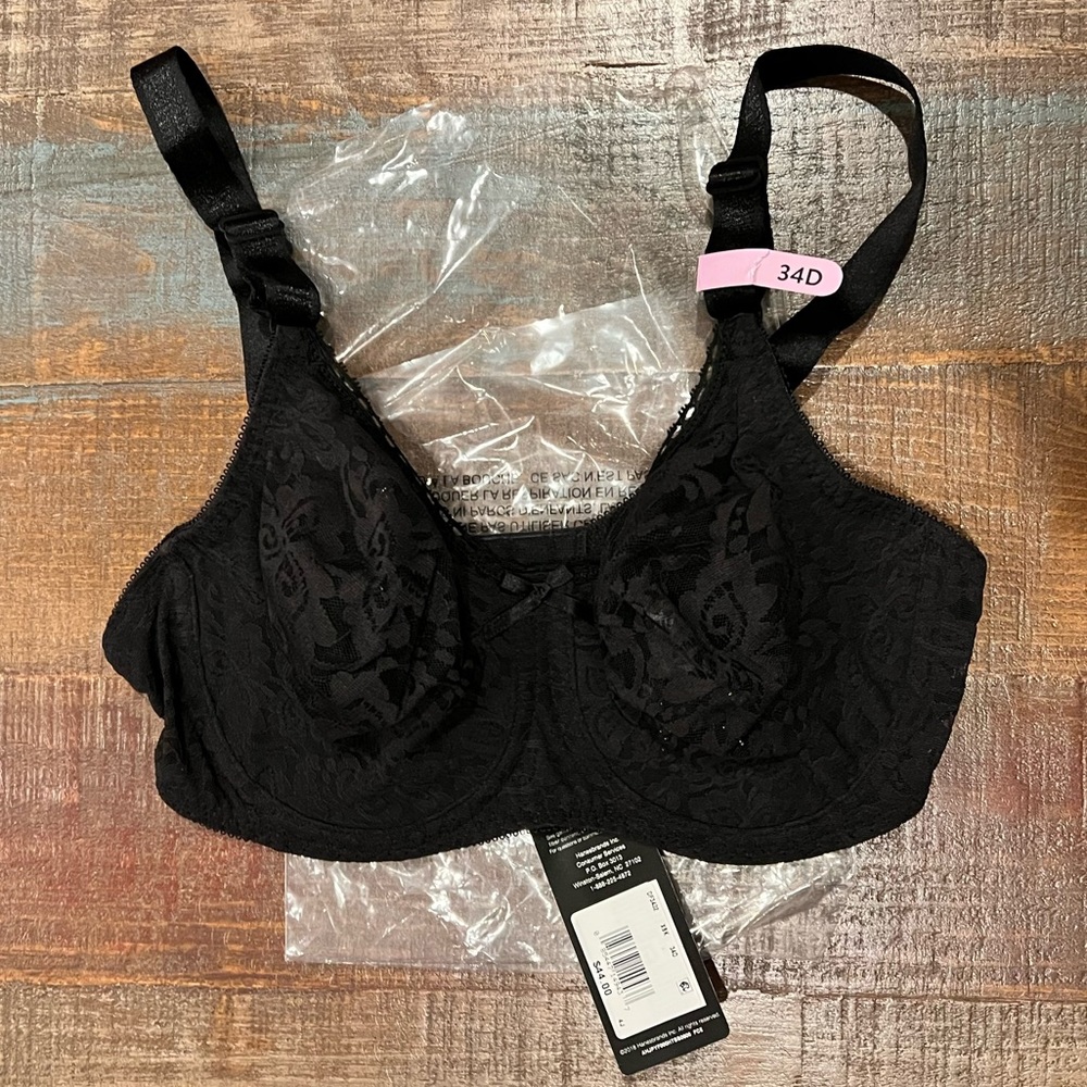 NWT Bali lace & smooth 34D bra